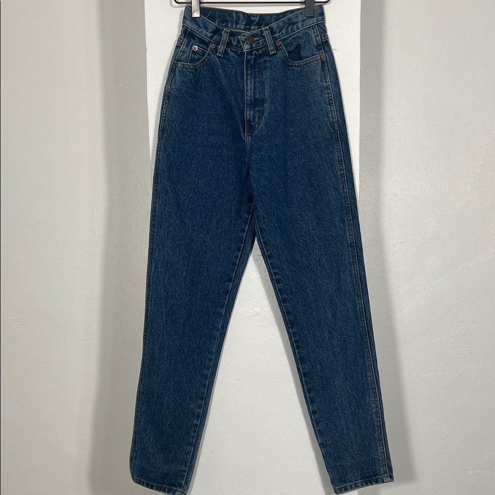 Vintage Jordache Women's Dark Blue Straight Jeans